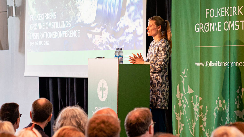 Billede til nyheden Kirkeminister Ane Halsboe-Jørgensen En nutidig kirke er grøn